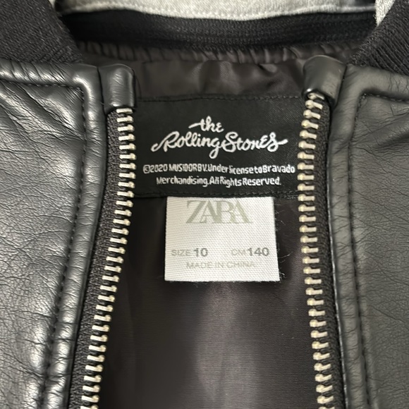 Zara Boy Rolling Stone Faux Leather Jacket - Picture 7 of 7